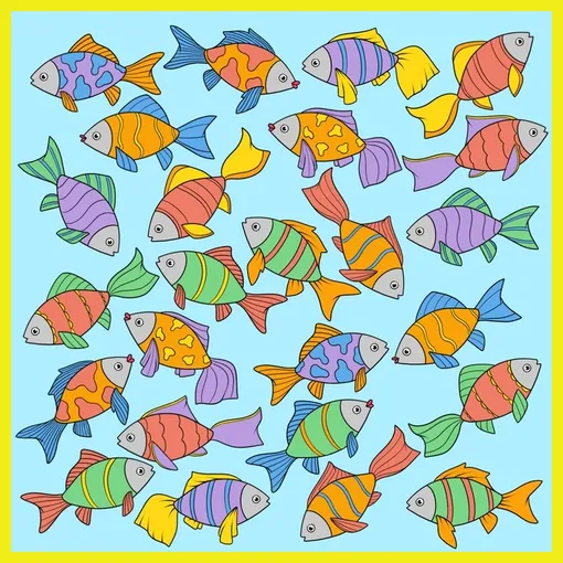 Найдите рыбу без пары