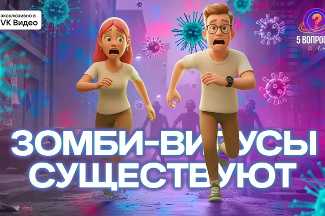 Может ли человек заразиться зомби-вирусом? Смотрите новый выпуск шоу «5 глупых вопросов»