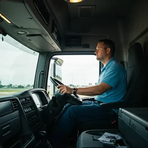 truck driver at work truck driver at work