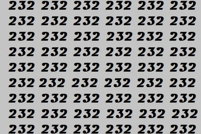 Разминка глаз на 6 секунд: найдите число 233