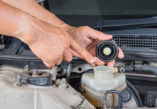 brake fluid container