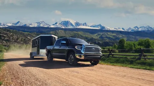 toyota pickup truck and trailer home