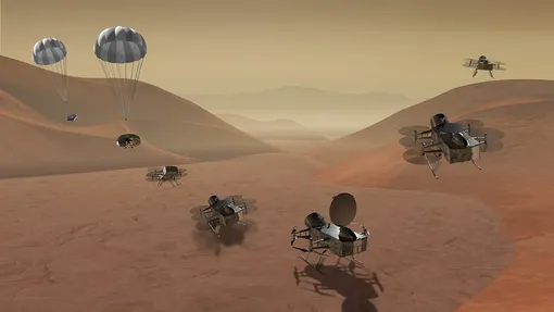 Аппарат Dragonfly отправится к Титану в 2028 году и прибудет на поверхность в 2034 году. Аппарат Dragonfly отправится к Титану в 2028 году и прибудет на поверхность в 2034 году.
