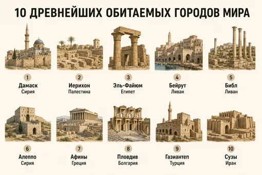 10 самых древних городов Земли, которые никогда не покидали люди 10 самых древних городов Земли, которые никогда не покидали люди