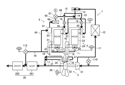 mazda rotary engine egr patent