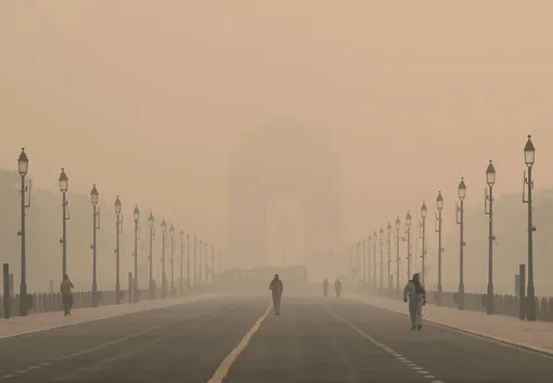 Смог в Дели, который окутал индийский город 13 ноября 2025 года. Смог в Дели, который окутал индийский город 13 ноября 2025 года.