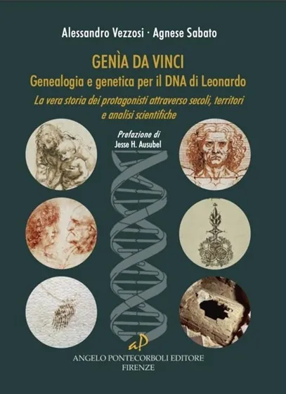 Книга «Genìa Da Vinci. Генеалогия и генетика в поисках ДНК Леонардо» опубликована издательством Angelo Pontecorboli Editore. Ее авторы Алессандро Веццози и Аньезе Сабато.