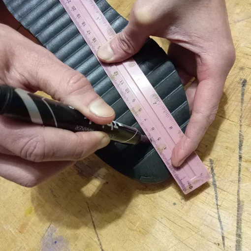 разметка подошвы