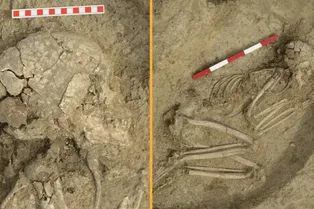 В Болгарии нашли древний скелет мальчика, который пережил атаку льва