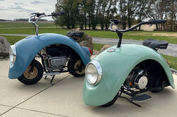 Энтузиаст смастерил очаровательные минибайки в стиле Volkswagen Beetle