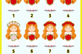 Найдите 2 одинаковые невесты: картинка-головоломка Найдите 2 одинаковые невесты: картинка-головоломка