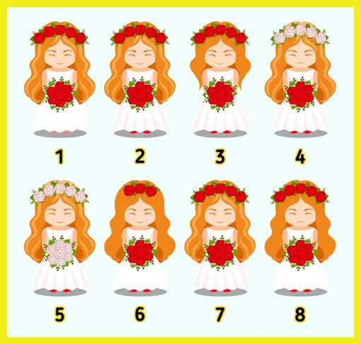 Найдите 2 одинаковые невесты Найдите 2 одинаковые невесты