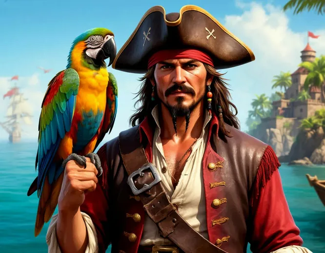 Какой персонаж породил образ пирата с попугаем? Какой персонаж породил образ пирата с попугаем?