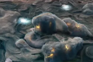 Молнии на Юпитере в миллион раз мощнее, чем на Земле