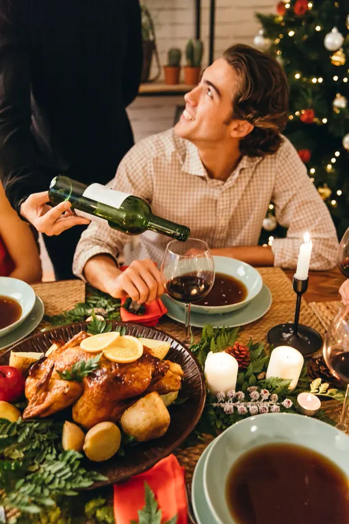 праздничный новогодний стол