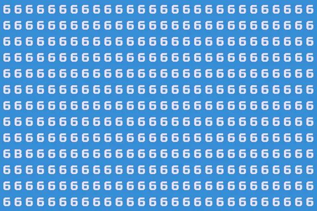 Хватит ли вам вашего уровня наблюдательности, чтобы отыскать букву среди цифр? Попробуйте уложиться в 6 секунд!