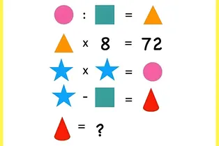 Вы в хороших отношениях с логикой? Проверьте с помощью числового ребуса: какое число скрывается за красным конусом?