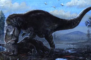 Мог ли древний человек охотиться на тираннозавра: встреча с титанами