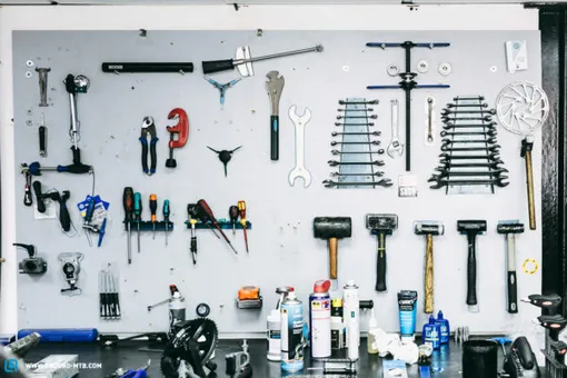 Tools in a Bicycle Shop