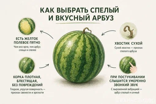 Гайд: как выбрать вкусный и спелый арбуз Гайд: как выбрать вкусный и спелый арбуз
