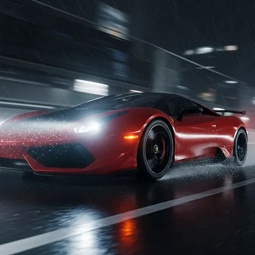 суперкар ночь блестящий асфальт суперкар ночь блестящий асфальт