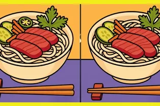 Между двумя тарелками с лапшой есть 3 отличия. Сможете найти их за отведенное время? Между двумя тарелками с лапшой есть 3 отличия. Сможете найти их за отведенное время?