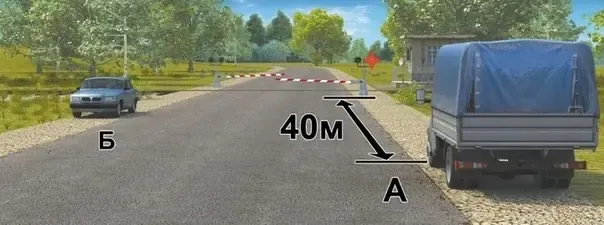 Кто из двух водителей нарушает правила остановки?