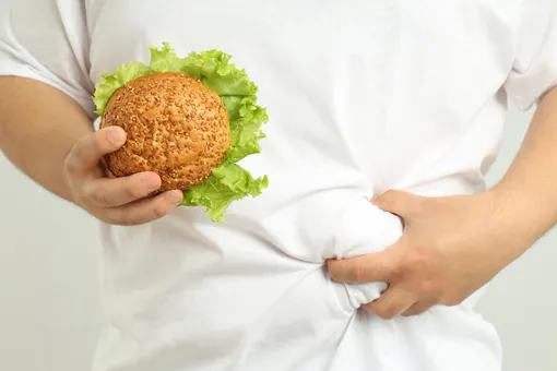 большой живот