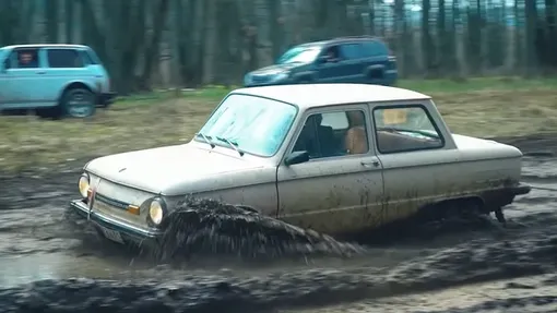 заз-968м на бездорожье