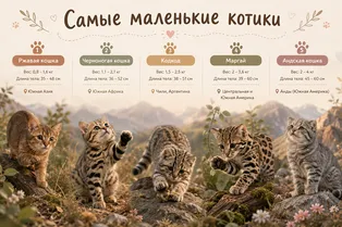Самые маленькие дикие кошки в мире Самые маленькие дикие кошки в мире