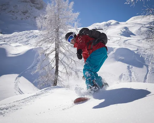 snowboarding with a smile