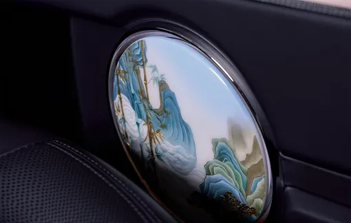 расписанная панель в салоне Hongqi Golden Sunflower Guoli Lanting Yayun расписанная панель в салоне Hongqi Golden Sunflower Guoli Lanting Yayun