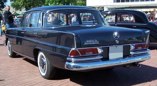 mercedes-benz 220s rear