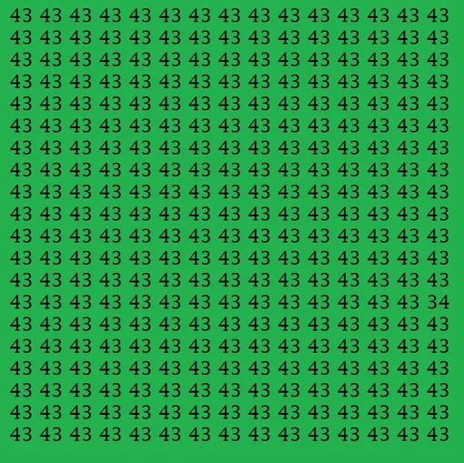 Найдите число 34 Найдите число 34
