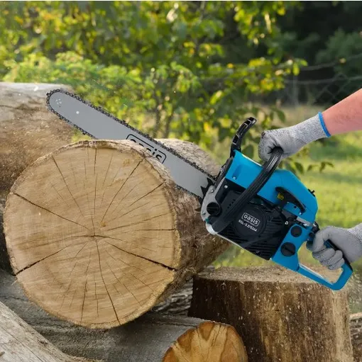 бензопила толстое бревно
