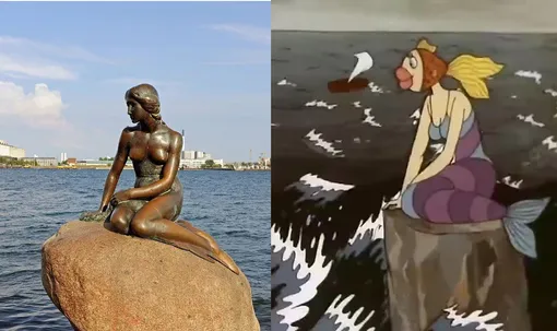 Как две капельки воды? Русалочка и рыба с губами