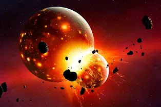 Спутник Сатурна Титан образовался при катастрофическом столкновении 400 миллионов лет назад Спутник Сатурна Титан образовался при катастрофическом столкновении 400 миллионов лет назад