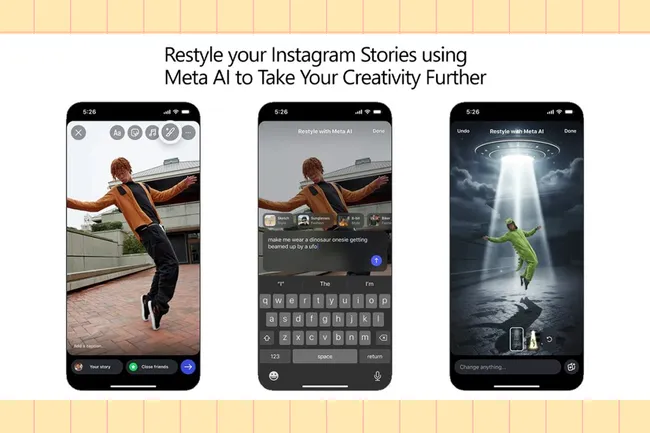 Instagram* представил инструменты Restyle на базе ИИ для редактирования Stories