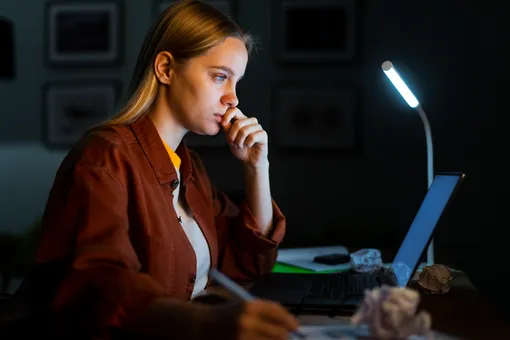 Работа на ноутбуке