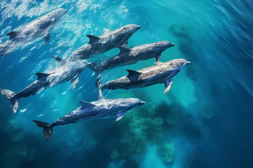 группа дельфинов группа дельфинов