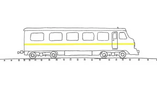 Простой схематичный рисунок поезда
