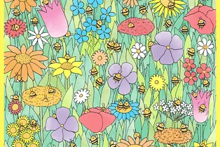 Сложнейший тест на зоркость: скольких пчел вы сможете сосчитать на картинке за минуту?