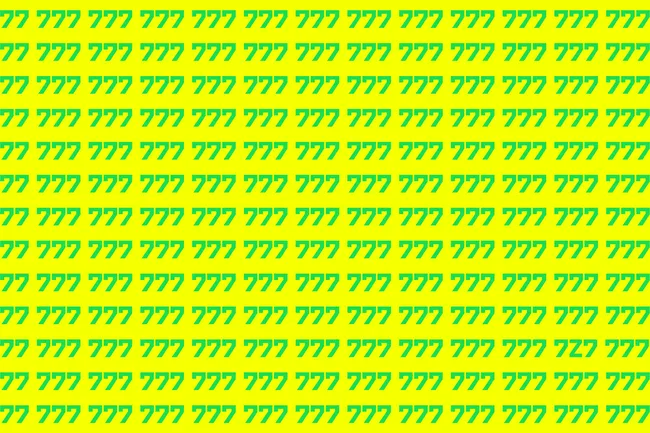 Достаточно ли у вас зоркие глаза, чтобы распознать букву среди семерок за 13 секунд?