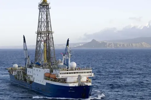 Joides Resolution research vessel