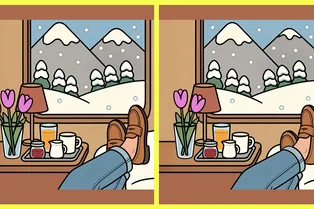 За окном зима, а на душе уже весна: найдите три отличия между картинками за 16 секунд