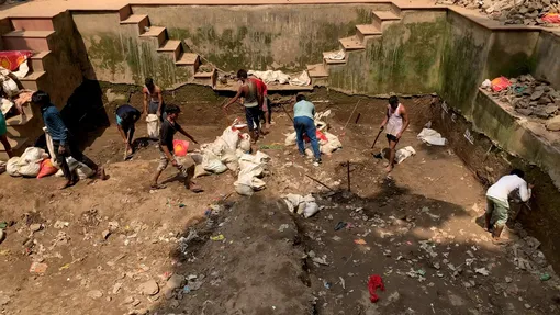 реставрация ступенчатого колодца