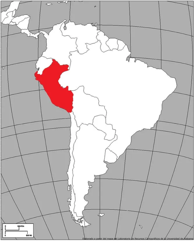 Какая страна выделена красным на контурной карте?