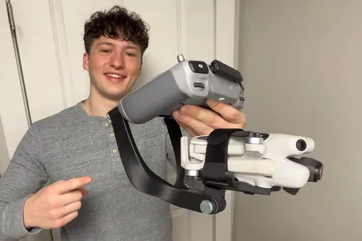 Студент создал адаптер, который превратил дрон в ручную камеру Студент создал адаптер, который превратил дрон в ручную камеру