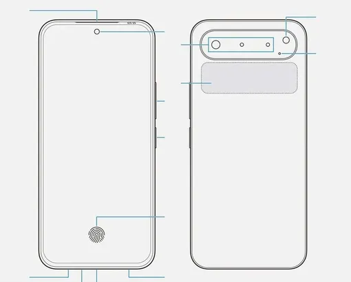 Смартфон Android в стиле iPhone 17 Air