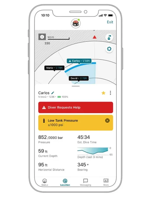 мобильное приложение garmin для дайверов